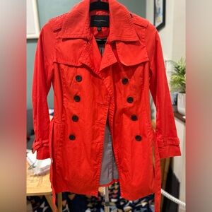 Banana republic - Women's Red Double-Breasted Trench Coat